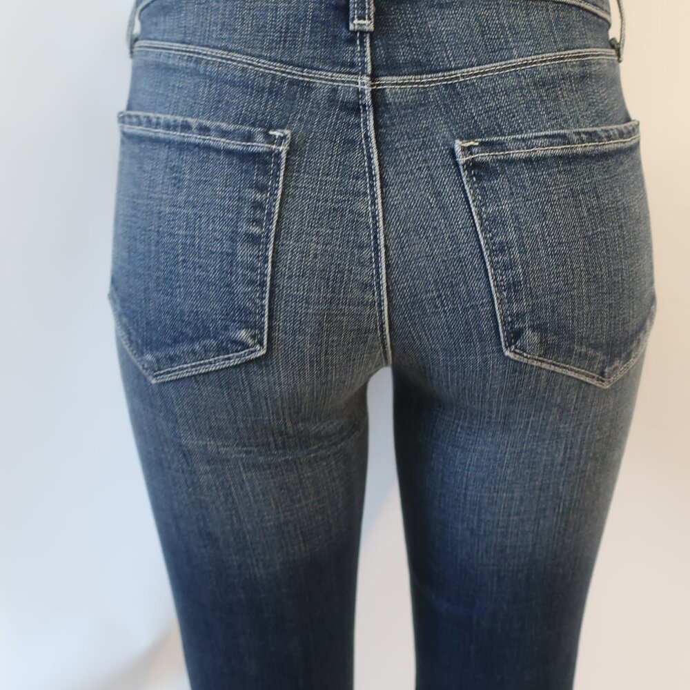 NWT Womens L'Agence Ruth High Rise Straight Leg Blue Jeans 25 - Picture 5 of 8